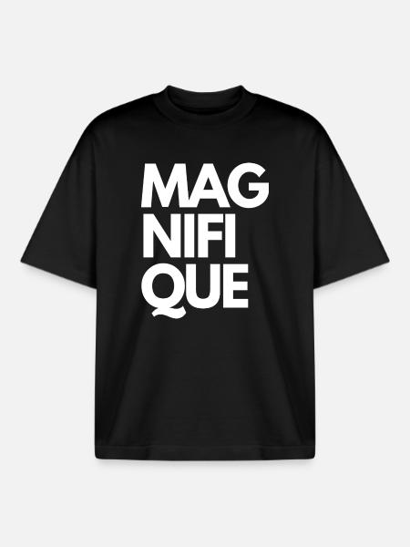 Magnifique - T-shirt unisexe boxy épais biologique Stanley/Stella - noir