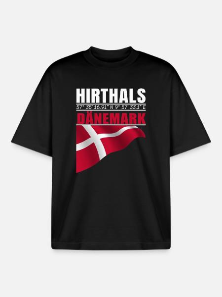 Hirthals - Boxy Heavyweight Unisex Organic T-Shirt by Stanley/Stella - black