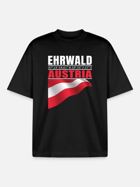 Ehrwald - Boxy Heavyweight Unisex Organic T-Shirt by Stanley/Stella - black