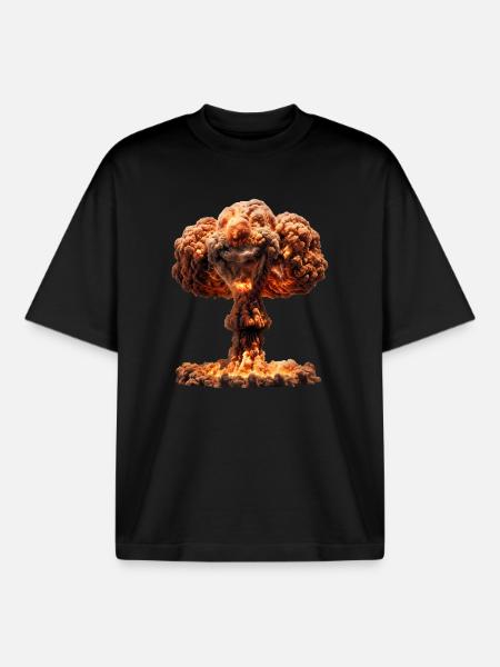 Die Kraft der Atome - Boxy Heavyweight Unisex Organic T-Shirt von Stanley/Stella - Schwarz