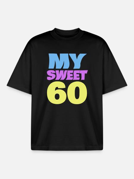 Sweet 60 - T-shirt unisexe boxy épais biologique Stanley/Stella - noir