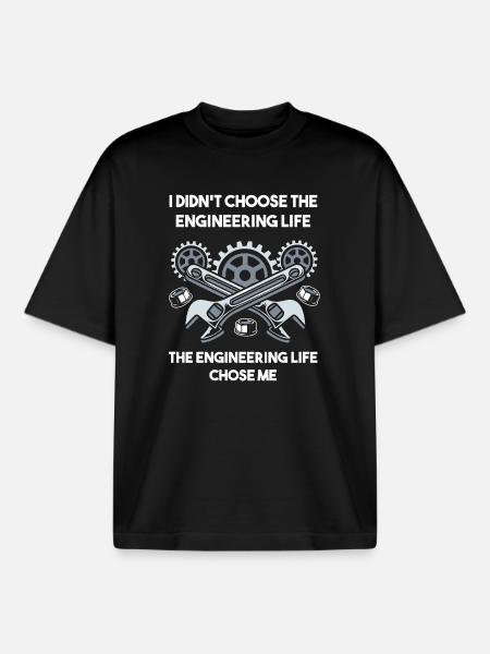 Engineer Student - Boxy Heavyweight Unisex Organic T-Shirt by Stanley/Stella - black