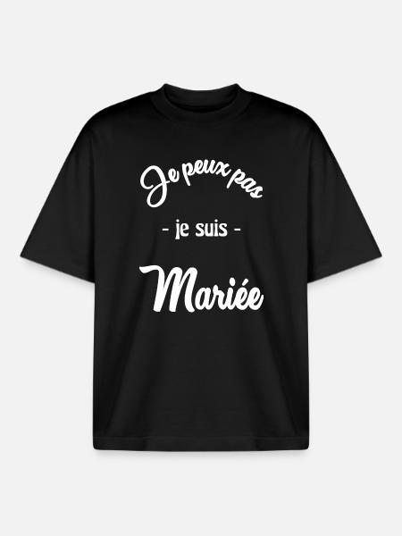 WEDDING. BRIDE-TO-BE - Boxy Heavyweight Unisex Organic T-Shirt by Stanley/Stella - black