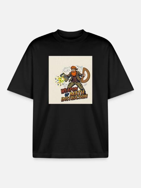 Weapon of Math Instruction - Boxy Heavyweight Unisex Organic T-Shirt by Stanley/Stella - black