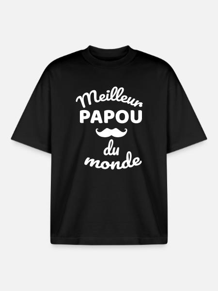 Best Papuan in the World - Boxy Heavyweight Unisex Organic T-Shirt by Stanley/Stella - black