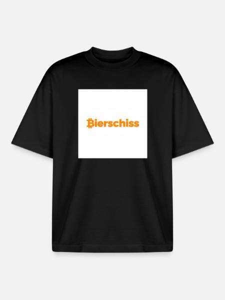 Beer Mallorca Shirt - Boxy Heavyweight Unisex Organic T-Shirt by Stanley/Stella - black