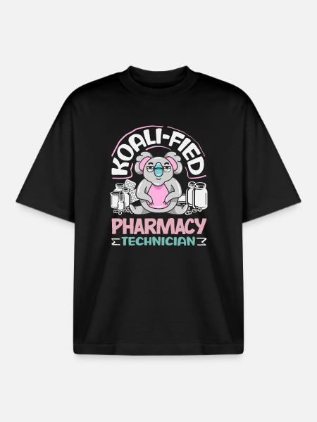 Pharmacist Pharmaceutical Technical - Boxy Heavyweight Unisex Organic T-Shirt by Stanley/Stella - black