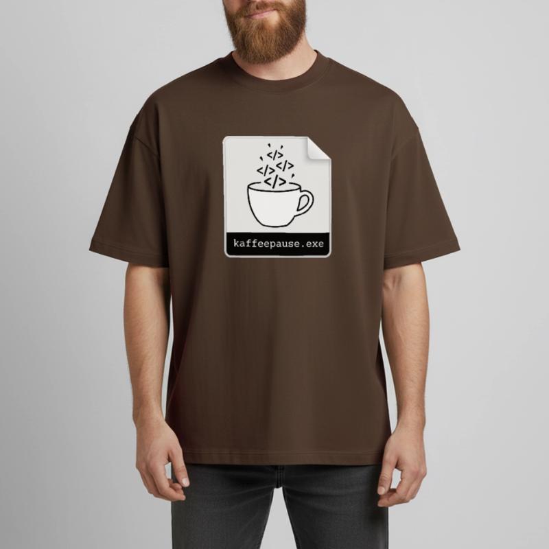 Kaffeepause.exe - IT Programmieren Informatik Code Boxy Heavyweight Unisex Organic T-Shirt von Stanley/Stella