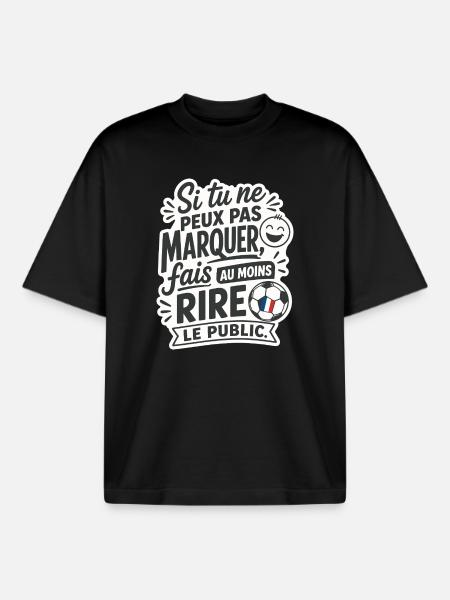 Humour du Foot - Boxy Heavyweight Unisex Organic T-Shirt von Stanley/Stella - Schwarz
