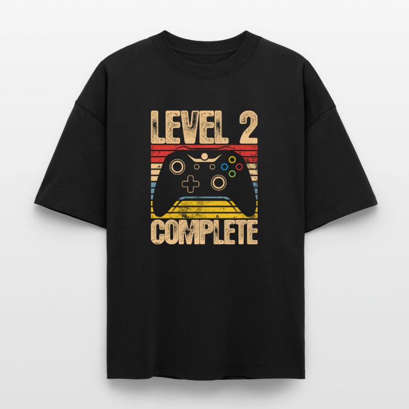 Level 2 Complete Controller Boxy Heavyweight Unisex Organic T-Shirt by Stanley/Stella