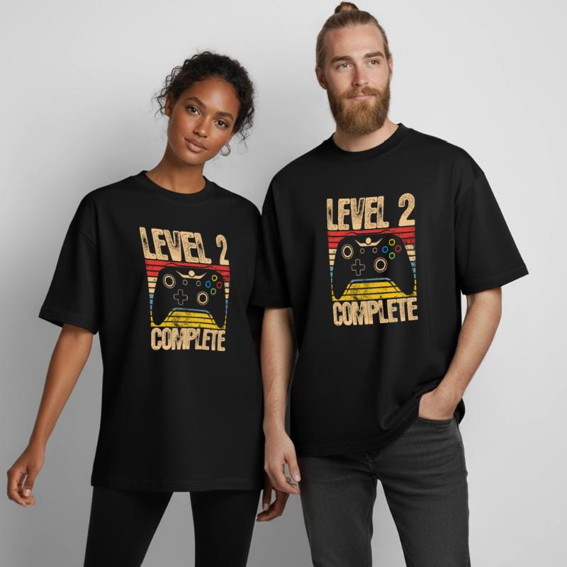 Level 2 Complete Controller Boxy Heavyweight Unisex Organic T-Shirt by Stanley/Stella
