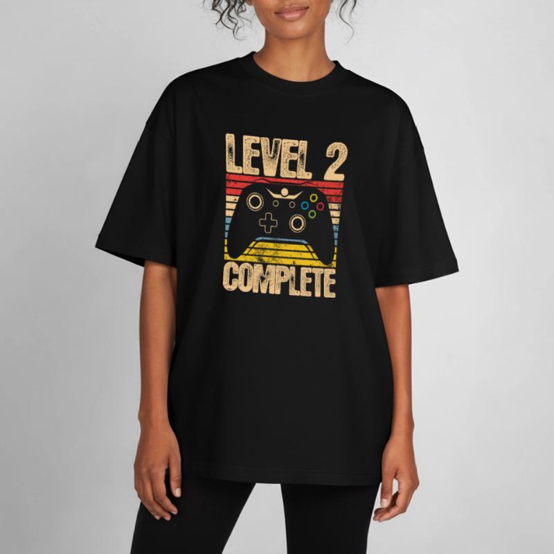 Level 2 Complete Controller Boxy Heavyweight Unisex Organic T-Shirt by Stanley/Stella