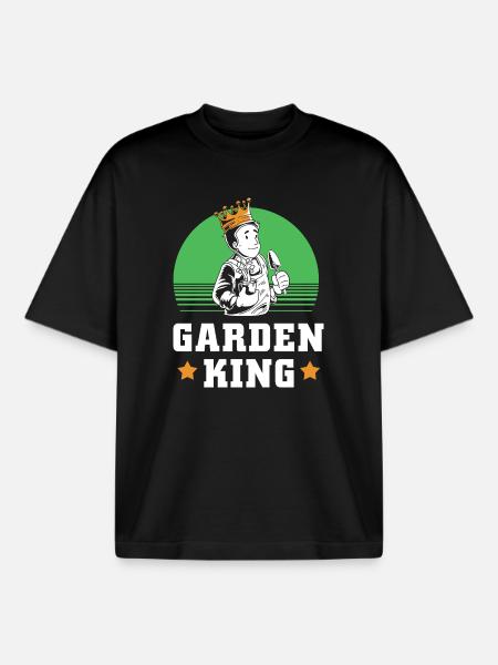 Compost Worms Gift - Boxy Heavyweight Unisex Organic T-Shirt by Stanley/Stella - black