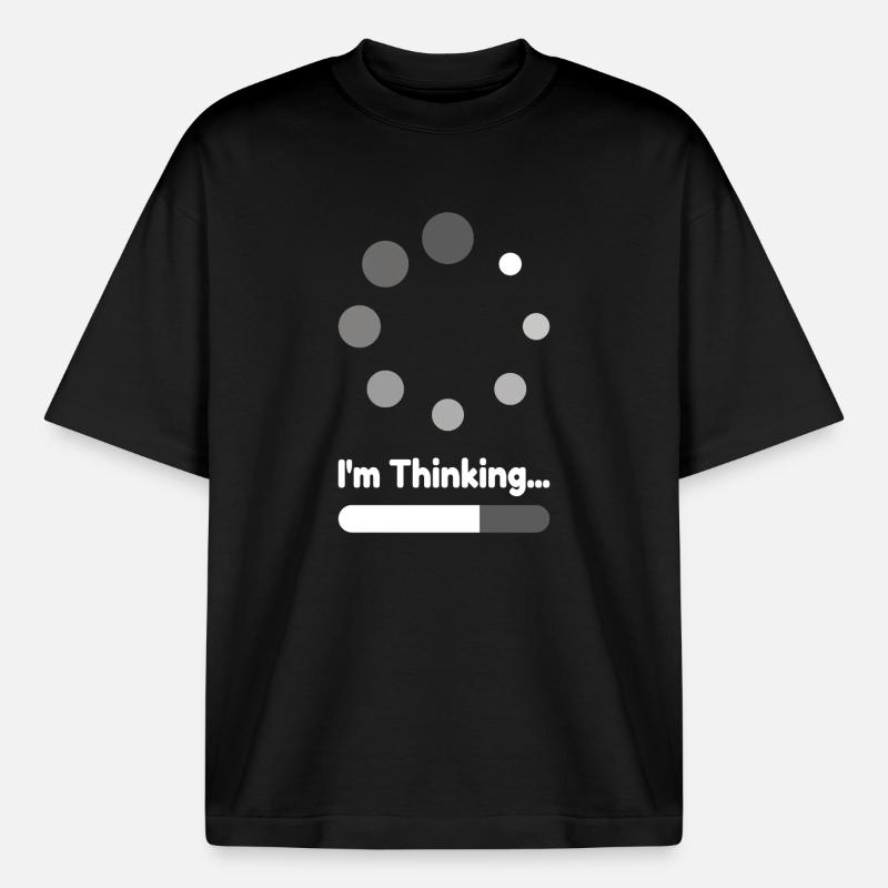 I'm thinking loading Geschenk - Boxy Heavyweight Unisex Organic T-Shirt von Stanley/Stella - Schwarz