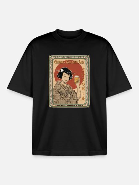 Best Beer Golden Ale - Boxy Heavyweight Unisex Organic T-Shirt by Stanley/Stella - black
