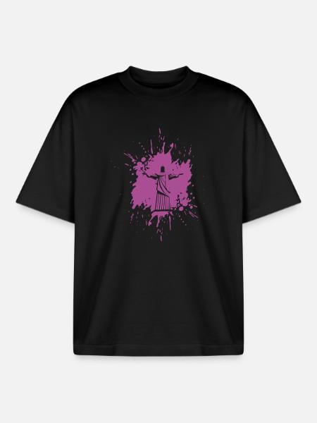 Rio de Janeiro | Christo - Boxy Heavyweight Unisex Organic T-Shirt by Stanley/Stella - black