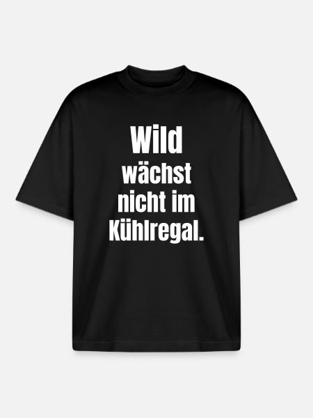 Wildes Statement: Nicht im Kühlregal - Boxy Heavyweight Unisex Organic T-Shirt von Stanley/Stella - Schwarz