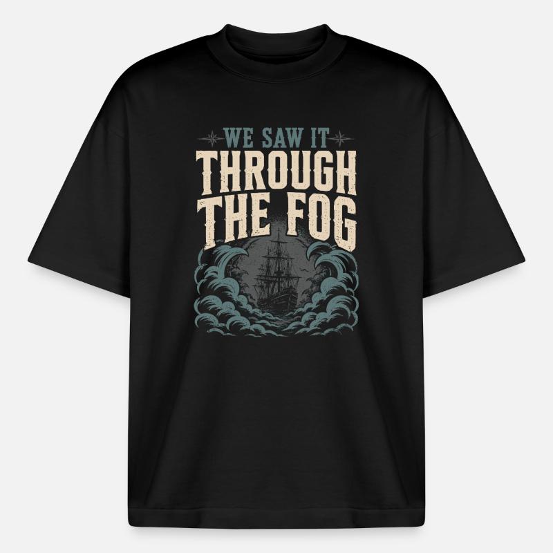 Geisterschiff Verfluchtes Schiff Maritimer Geist - Boxy Heavyweight Unisex Organic T-Shirt von Stanley/Stella - Schwarz