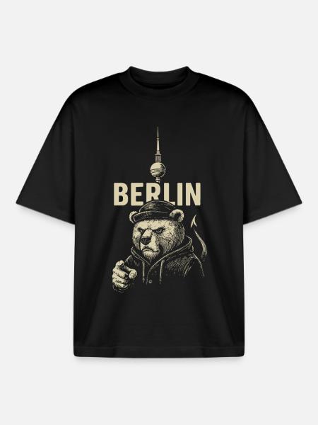 Capital Rebel - Boxy Heavyweight Unisex Organic T-Shirt by Stanley/Stella - black