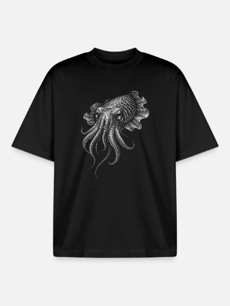 Sepia - Boxy Heavyweight Unisex Organic T-Shirt by Stanley/Stella - black