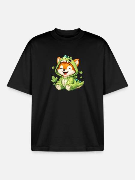 26_Miofox_Baby_5 - Boxy Heavyweight Unisex Organic T-Shirt von Stanley/Stella - Schwarz