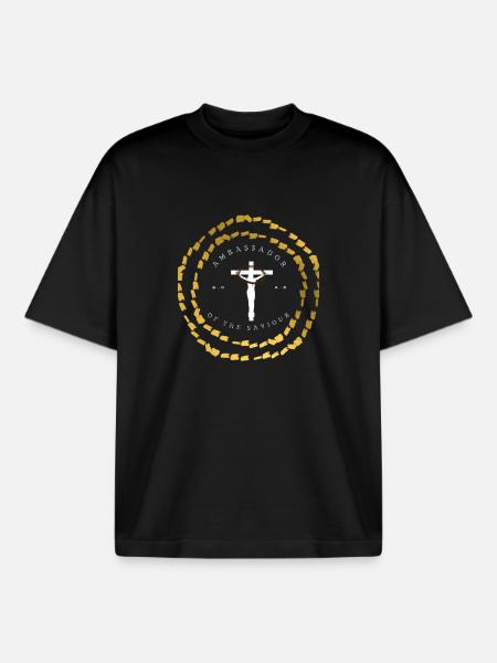 Ambassador of The Saviour - Boxy Heavyweight Unisex Organic T-Shirt by Stanley/Stella - black