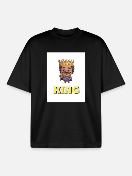 Mon design - T-shirt unisexe boxy épais biologique Stanley/Stella - noir