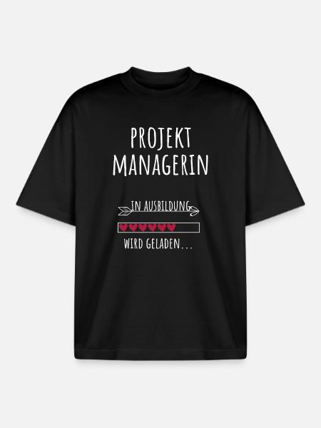 Project Manager Project Management Studies Profession - Boxy Heavyweight Unisex Organic T-Shirt by Stanley/Stella - black