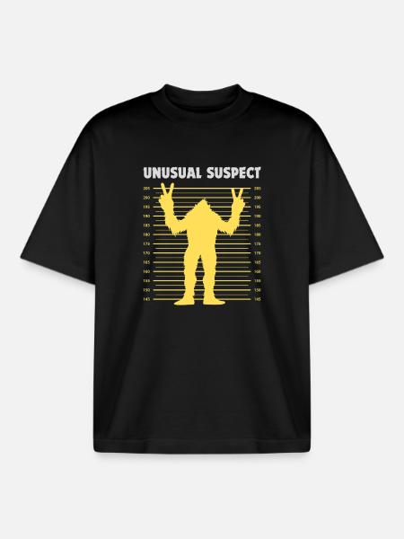 Unusual suspect - Boxy Heavyweight Unisex Organic T-Shirt by Stanley/Stella - black