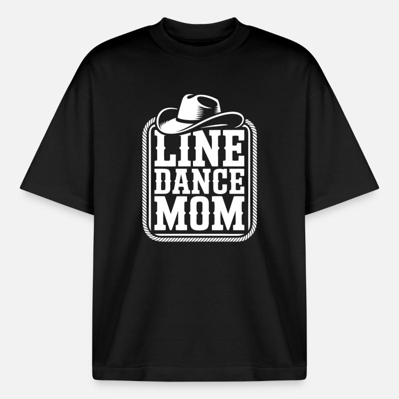 Line Dance Mutter - Boxy Heavyweight Unisex Organic T-Shirt von Stanley/Stella - Schwarz