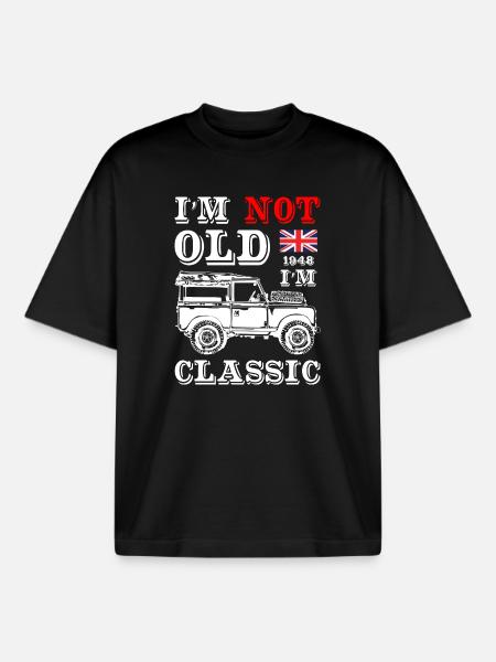 I_Am_Not_Old_I_Am_Classic - Boxy Heavyweight Unisex Organic T-Shirt von Stanley/Stella - Schwarz
