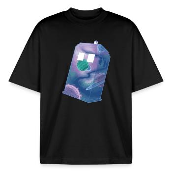 All The Wonders - Boxy Heavyweight Unisex Organic T-Shirt von Stanley/Stella - Schwarz - Vorne - AI Model Male 185 light (185cm) & AI Model Female 172 dark (172cm)