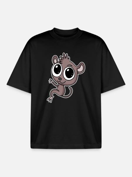 Leprechaun lemurs Leprechaun primacy - Boxy Heavyweight Unisex Organic T-Shirt by Stanley/Stella - black