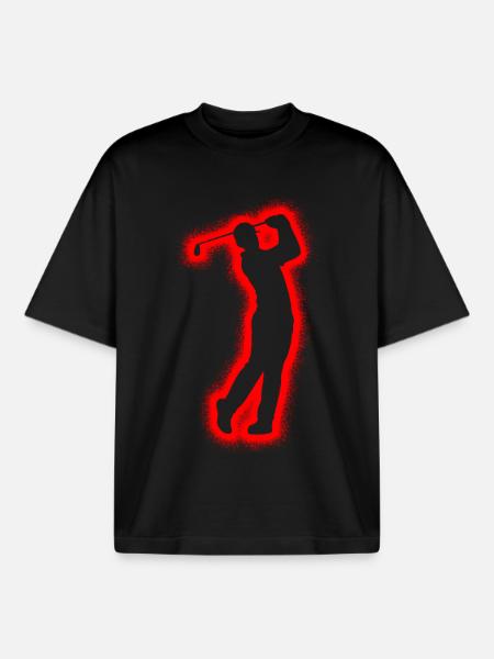Golfers Golfers Golfers Boys Men Golf - Boxy Heavyweight Unisex Organic T-Shirt by Stanley/Stella - black