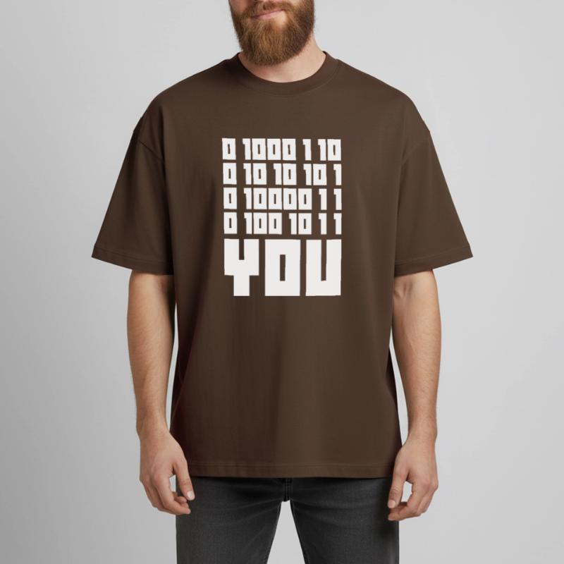 Binary Code F**k YOU – Geek Code & Nerd Humo Heavyweight Boxy Unisex T-Shirt by Stanley/Stella