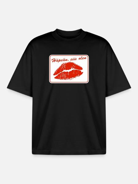 I'm ashamed, so I'm - Boxy Heavyweight Unisex Organic T-Shirt by Stanley/Stella - black