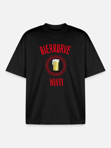Bierkurve, FC Winterthur, Winterthur - Boxy Heavyweight Unisex Organic T-Shirt von Stanley/Stella - Schwarz