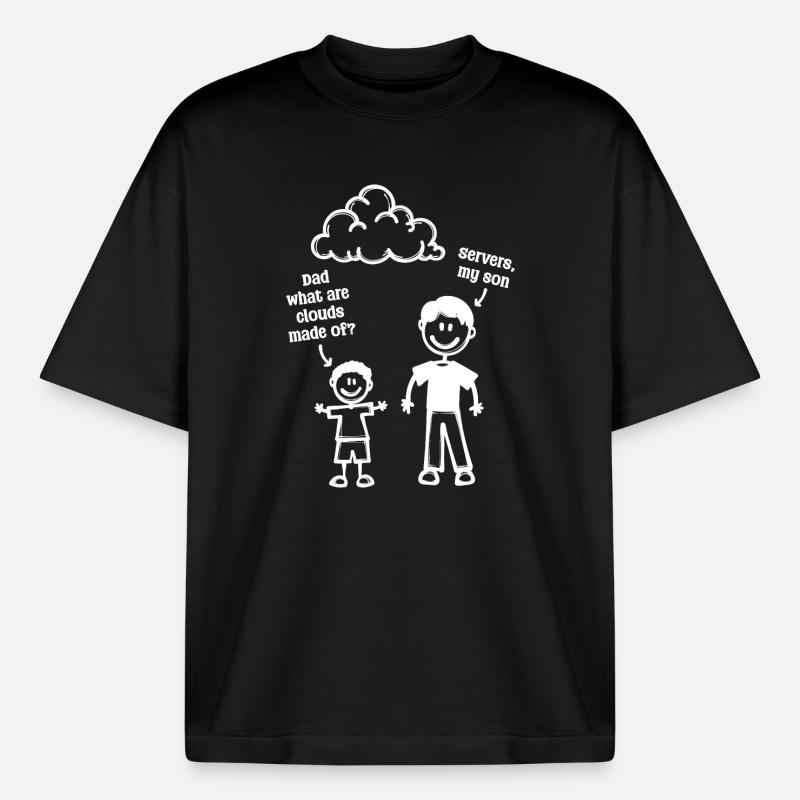 Developer Coden Computerfreak Webentwickler Geek - Boxy Heavyweight Unisex Organic T-Shirt von Stanley/Stella - Schwarz