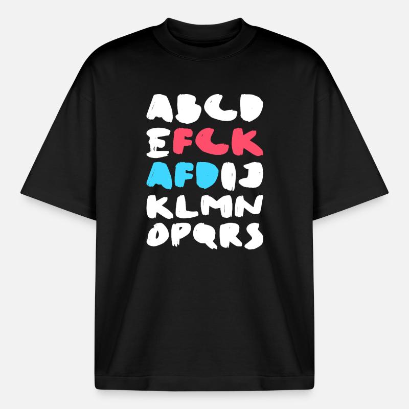 FCK AFD | Politisches Statement Design - Boxy Heavyweight Unisex Organic T-Shirt von Stanley/Stella - Schwarz