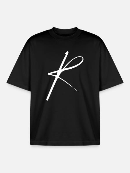 r - T-shirt unisexe boxy épais biologique Stanley/Stella - noir