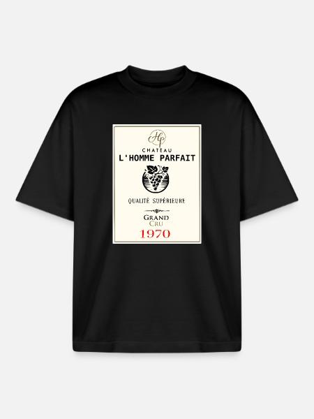 Der perfekte Mann - Boxy Heavyweight Unisex Organic T-Shirt von Stanley/Stella - Schwarz
