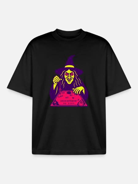 Hypno Witch - Boxy Heavyweight Unisex Organic T-Shirt by Stanley/Stella - black