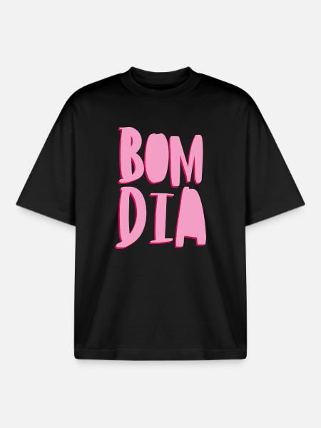 bom dia - Boxy Heavyweight Unisex Organic T-Shirt von Stanley/Stella - Schwarz