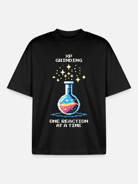 Grinding XP – reaction by reaction | Chemistry - Boxy Heavyweight Unisex Organic T-Shirt by Stanley/Stella - black
