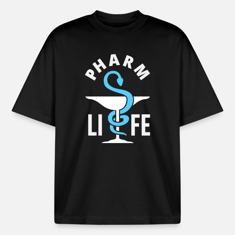 Apotheker Pharmazeutisch-technischer - Boxy Heavyweight Unisex Organic T-Shirt von Stanley/Stella - Schwarz