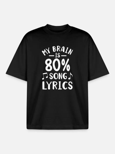 Singer Musician Singing - Boxy Heavyweight Unisex Organic T-Shirt by Stanley/Stella - black