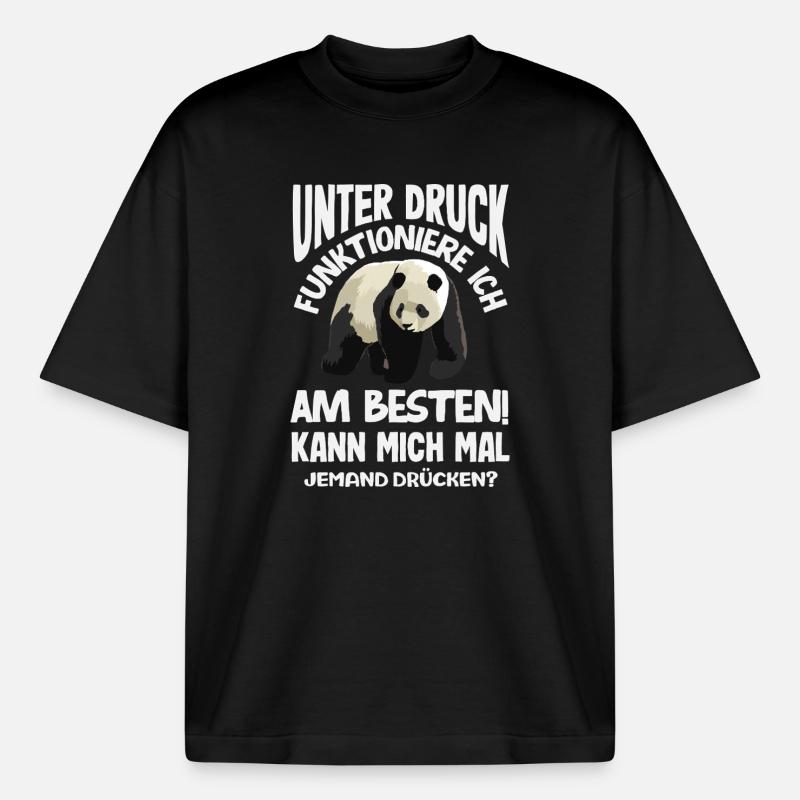 I function best under pressure - Boxy Heavyweight Unisex Organic T-Shirt by Stanley/Stella - black