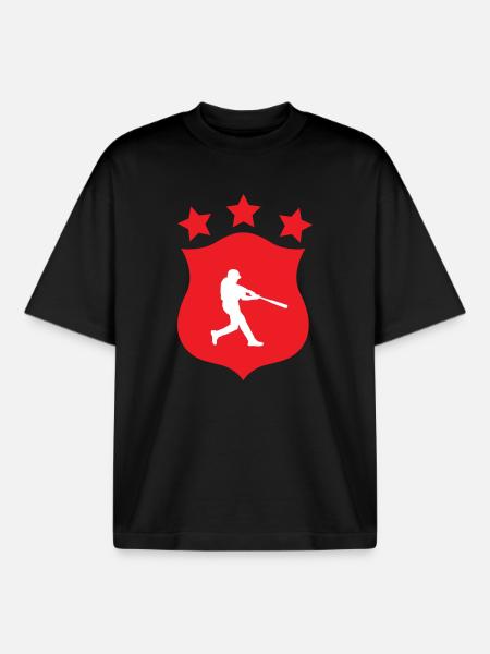 Baseball – Sport - Boxy Heavyweight Unisex Organic T-Shirt von Stanley/Stella - Schwarz
