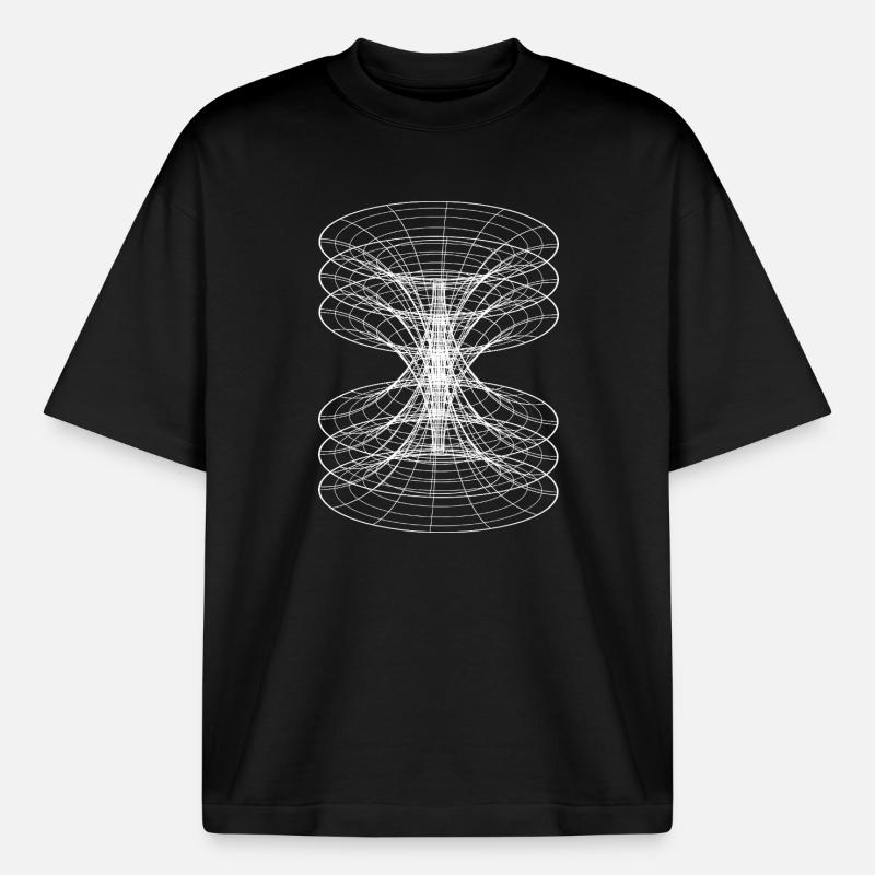 Vortex Wireframe Constellation - Boxy Heavyweight Unisex Organic T-Shirt by Stanley/Stella - black