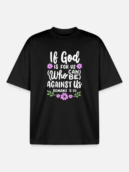 Christlicher Bibelvers Religiös - Boxy Heavyweight Unisex Organic T-Shirt von Stanley/Stella - Schwarz